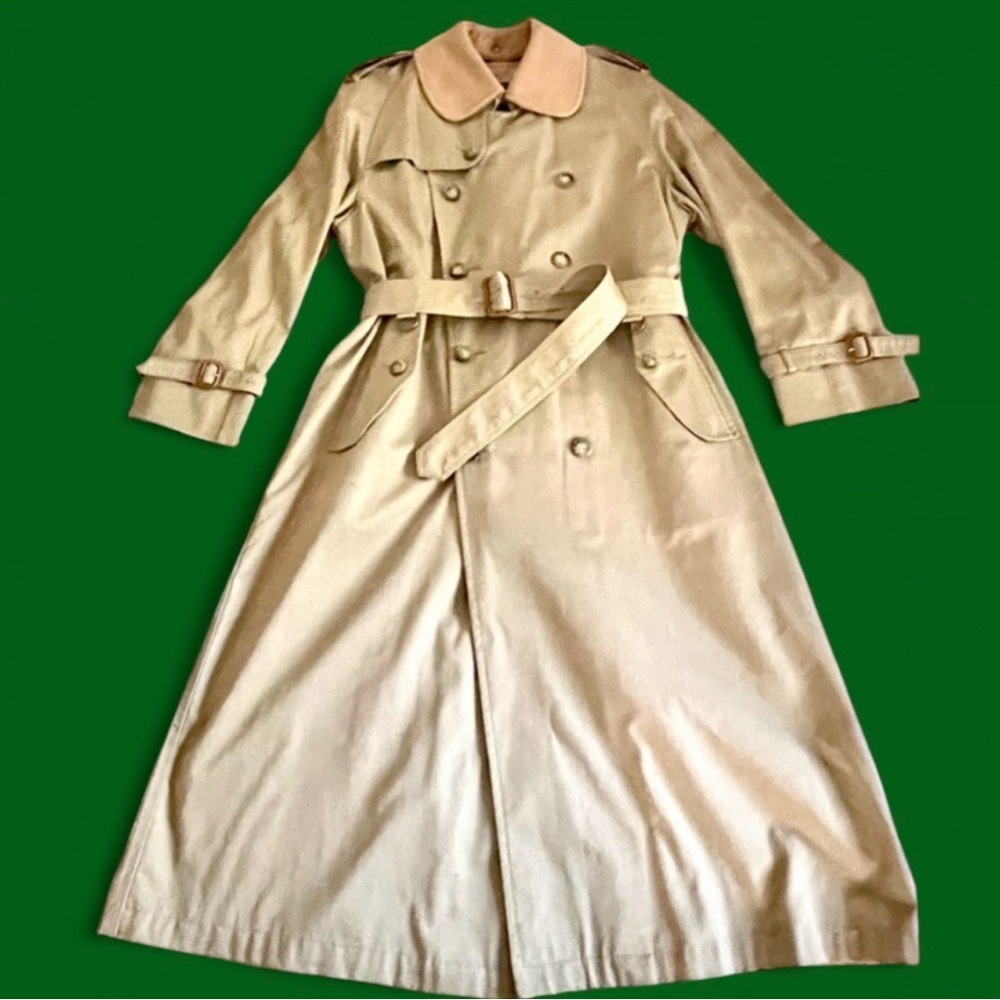 Austin Reed 1970s Vintage Tan Regent Street Trench Coat London Heritage Men 38R